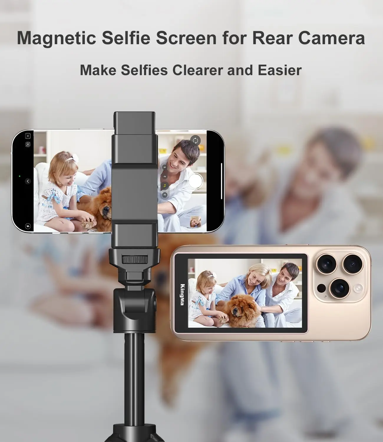 King Ma Monitor Magnético 4K 30FPS para iPhone Vlog
