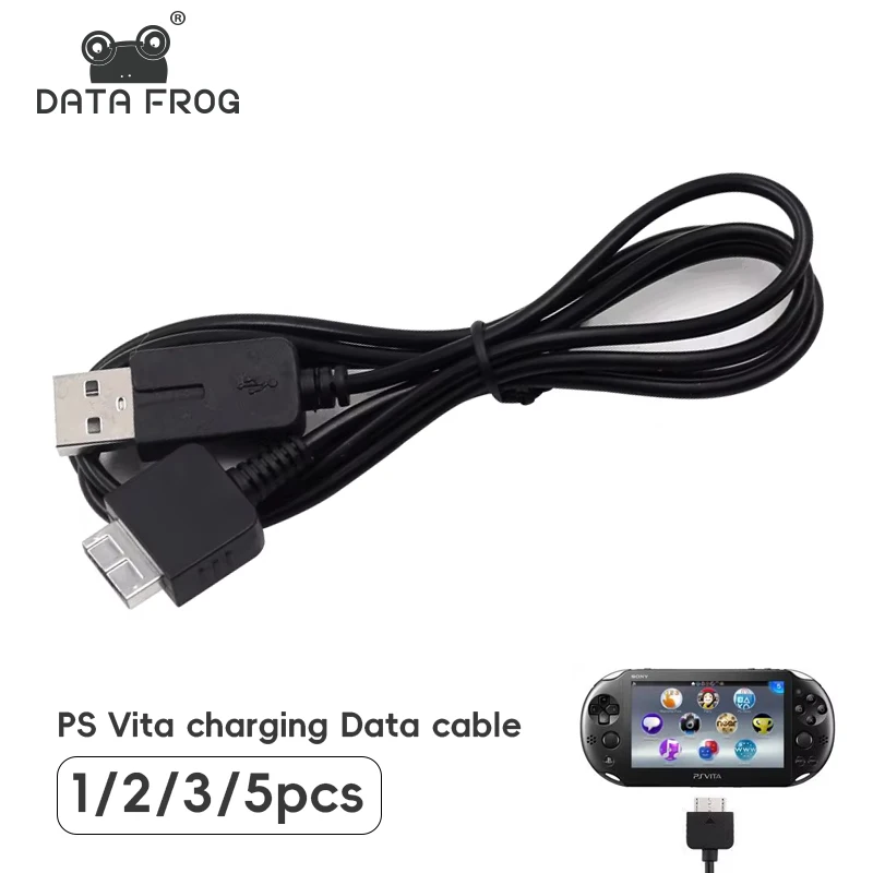 DATA FROG 1/2/5 Uds Cable cargador de sincronización de datos de transferencia USB línea de carga para Psv1000 Psvita PS Vita Cable adaptador de corriente
