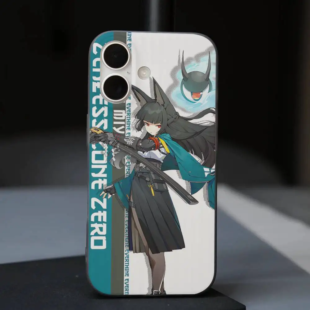 Funda de teléfono Zenless Zone Zero, funda de teléfono con patrón corrugado para iPhone 17 Air 16 15 14 13 Pro Max, funda mate a prueba de golpes - imagen 5