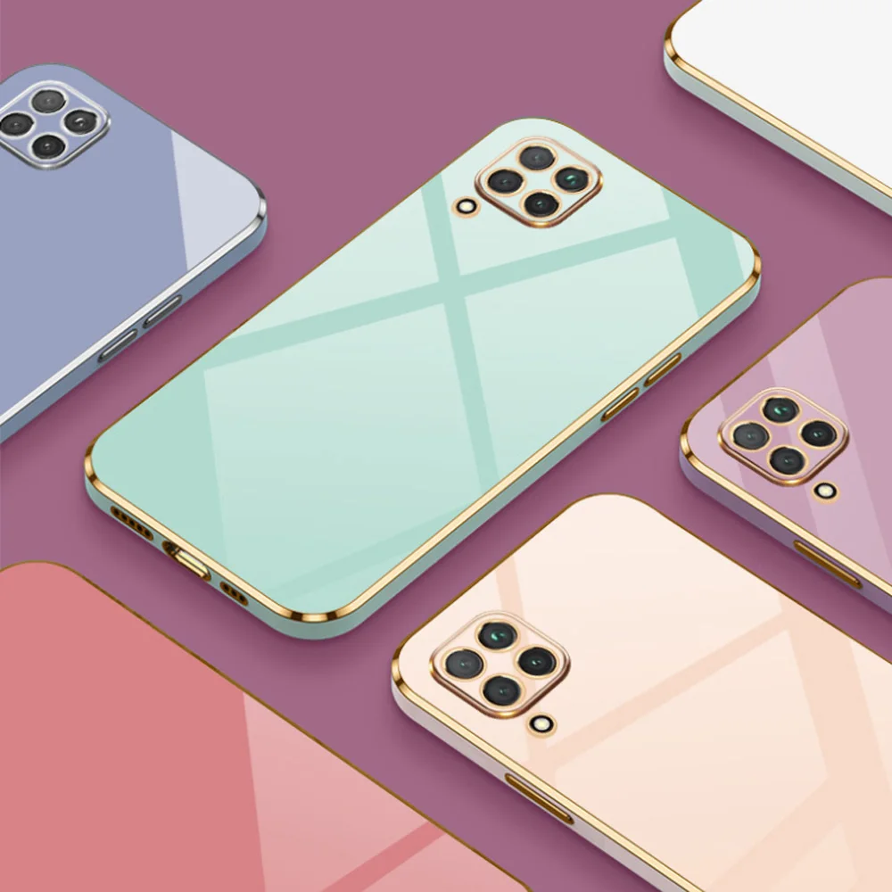 Funda para Samsung Galaxy A12 A13 M12 M32 M13 M33 M53 A23 A33 A53 5G A32 A04S A22 A52 A72 A51 funda de silicona suave chapada de lujo - imagen 2