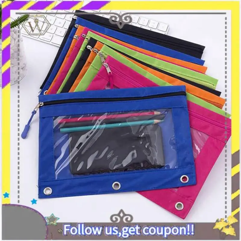 Nuevo Paquete de 14 bolsas para lápices con tiradores de cremallera, para la escuela, la oficina, estuche para lápices de 7 colores - imagen 4