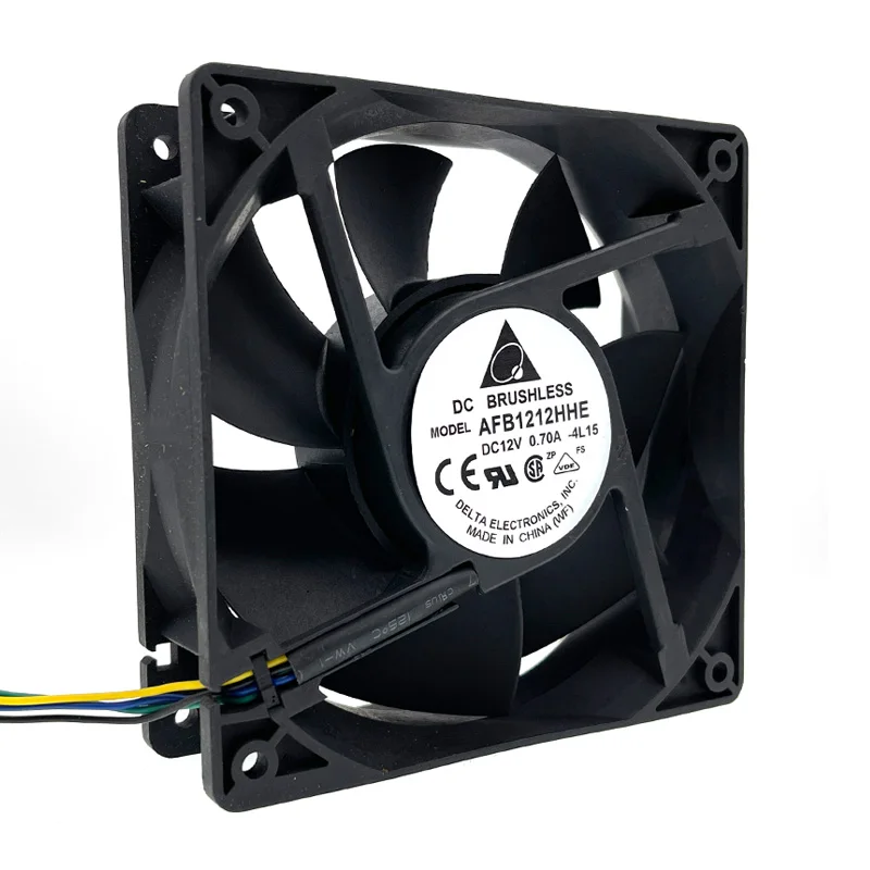 AFB1212HHE-ventilador de refrigeración de doble rodamiento de bolas, 120mm, 12cm, 12038, 120x120x38mm, PWM de 4 cables, 12V, 4 pines, 4P - imagen 2