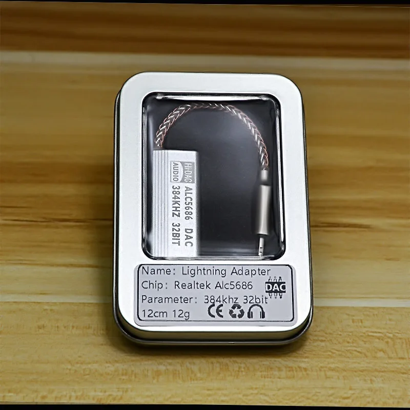 Amplificador DAC ALC5686 CX31993 para auriculares, adaptador de Audio HiFi, decodificador Digital de tarjeta de sonido, 32bits/384KHz, para iPhone e iOS - imagen 3