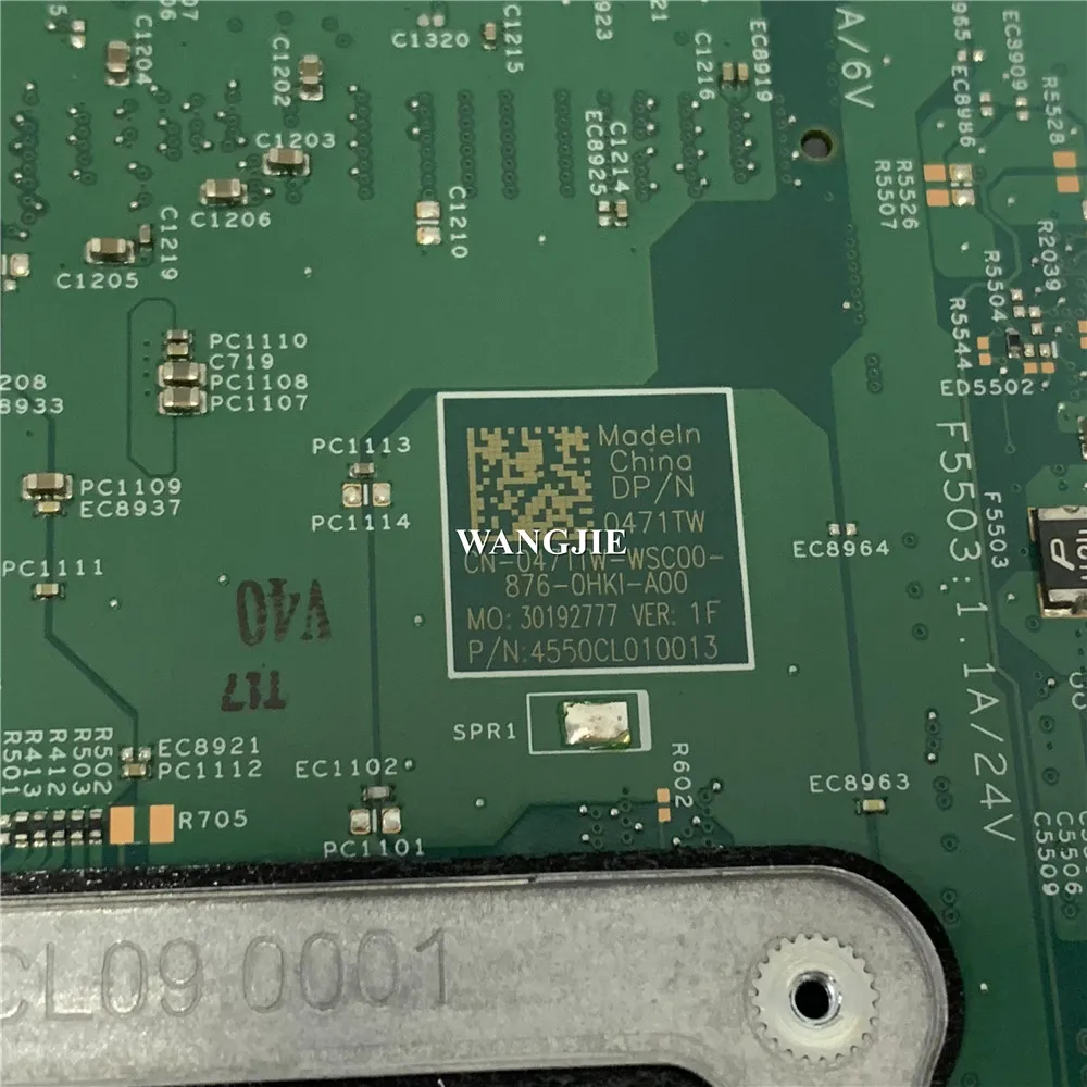 Placa base para ordenador portátil 16841-1 para Dell Inspiron 15 7570 7573 con SR3LB i5-8250U DDR4 CN-0471TW 0471TW CN-0WWYYN 0WWYYY 100% en funcionamiento - imagen 5