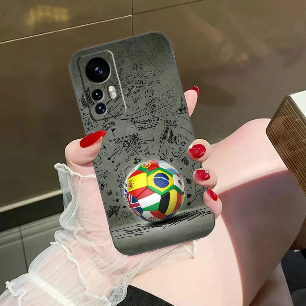 Funda de teléfono con foto personalizada de balón de fútbol de fuego para Xiaomi 11 11T 12 12T 13 14 14T 15 POCO F5 F6 F7 X3 X5 M4 M5 M6 M7 Pro - imagen 3