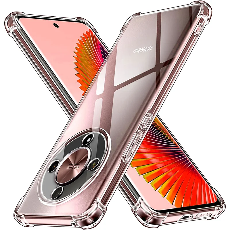 Funda blanda de silicona transparente para Huawei Honor Magic 6 5 4 3 Magic6 Magic5 Magic4 Pro Lite Ultimate, funda trasera transparente ultrafina