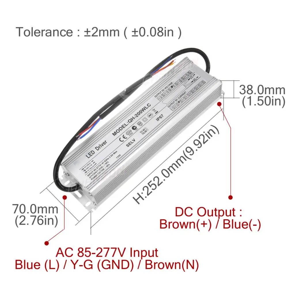 160w 200w 320w corriente constante impermeable Ip67 Controlador Led 4500ma 6000ma 4800ma fuente de alimentación de alta potencia transformador Led de luz - imagen 4