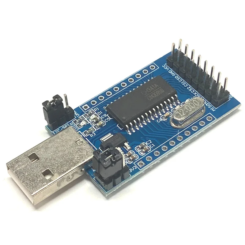 CH341A USB a UART IIC SPI I2C convertidor de programador convertidor de puerto paralelo módulo de placa de lámpara indicadora de operación integrada CH341