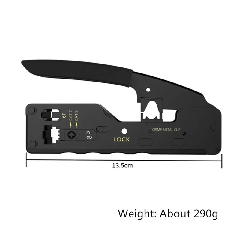 Herramienta de engarzado RJ45 de alta calidad, alicates de engarzado de conector 6P 8P RJ 45 para Cable de red Cat5e Cat6 Cat7, multifunción - imagen 5