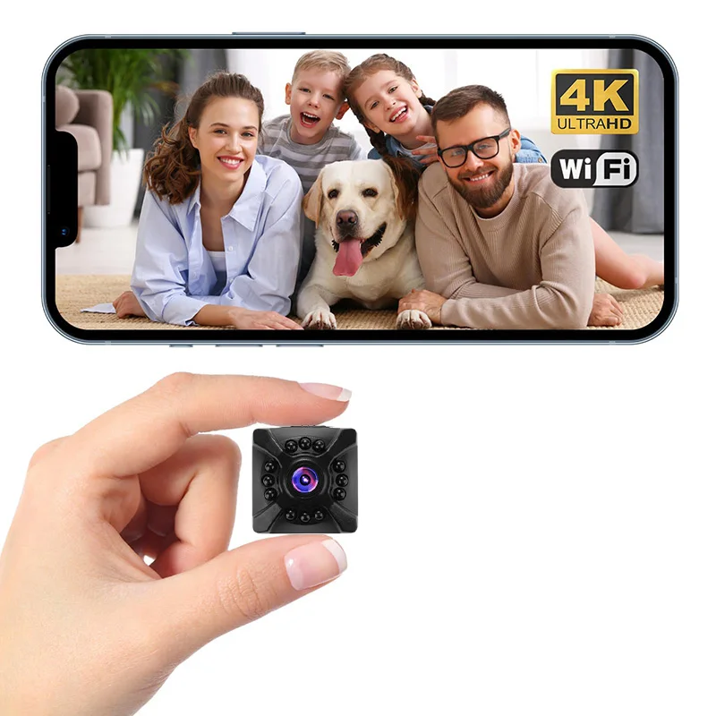 Cámara Full HD 1080P 4K Mini Hotspot WiFi Monitor remoto batería recargable detección de movimiento videocámara de protección de seguridad - imagen 5