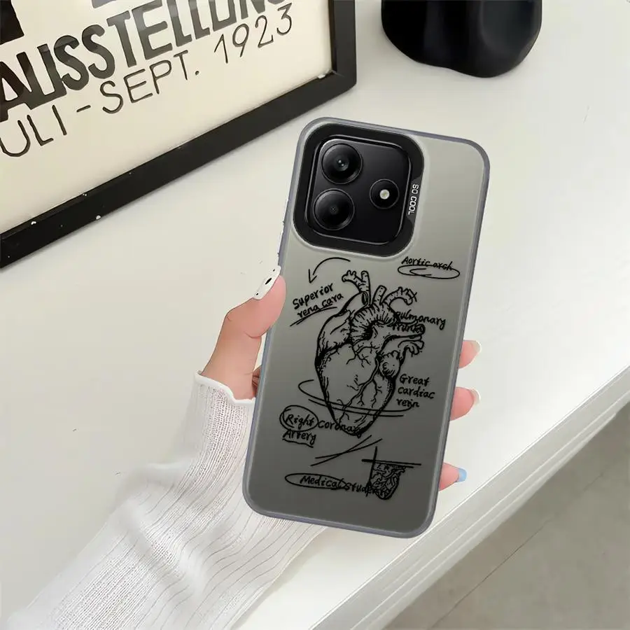 Coque arrière pour Xiaomi Redmi Note 14 Pro Plus 12s 11s 10Lite 9s 13 12 11 10s, motif cœur de dessin animé - imagen 2