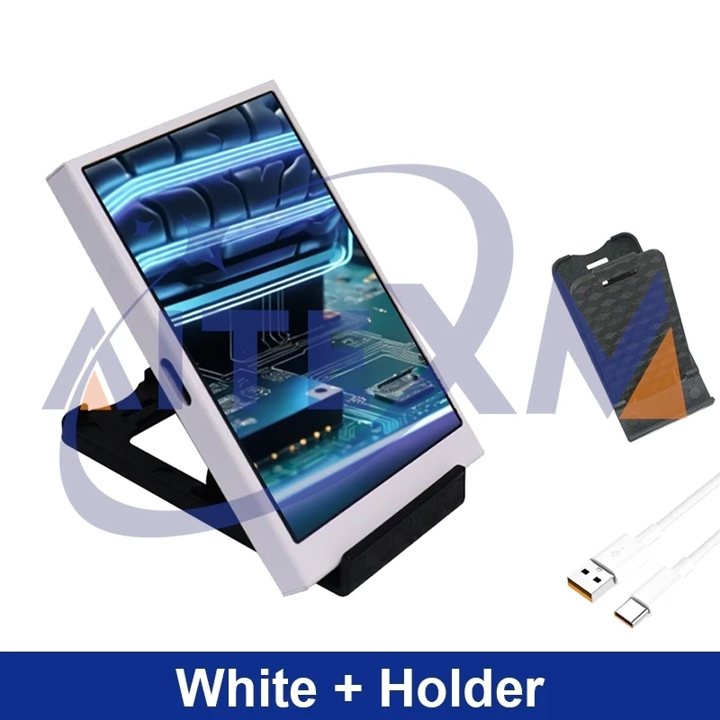 AITEXM pantalla secundaria IPS tipo C de 3,5 pulgadas para ordenador CPU GPU RAM HDD pantalla 320*480 Monitor LCD USB libremente AIDA64 Win 10 11 - imagen 3