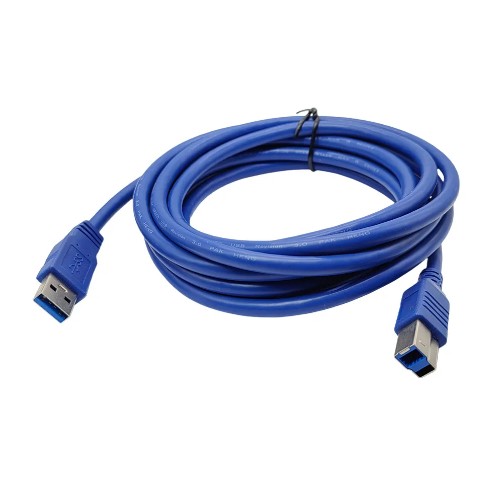 Cable USB 3,0 de 10 pies tipo A macho a tipo B escáner macho USB3.0 Cable de datos de impresión de alta velocidad para cámara Digital HDD impresora de cámara web 5M - imagen 2