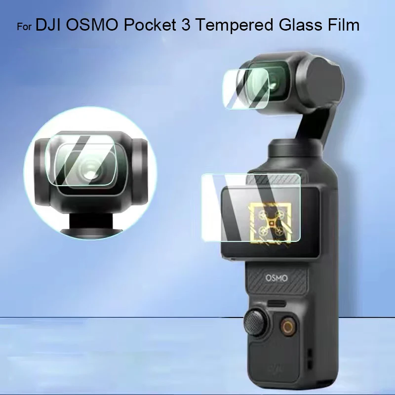 Protector de cristal templado para lente de cámara de acción DJI OSMO Pocket 3, protectores de pantalla para OSMO POCKET 3 - imagen 2