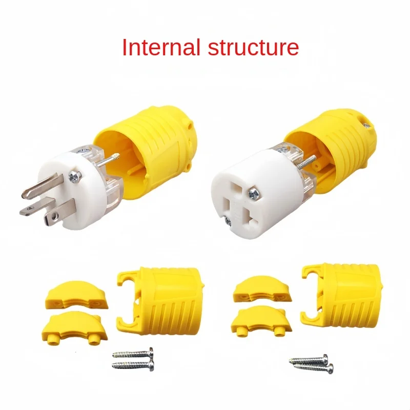 Enchufe macho 5-20P, 5-20R conector hembra, cable listado ETL/cETL, 20A, 125V, receptáculo de enchufe de repuesto estándar de EE. UU. - imagen 5