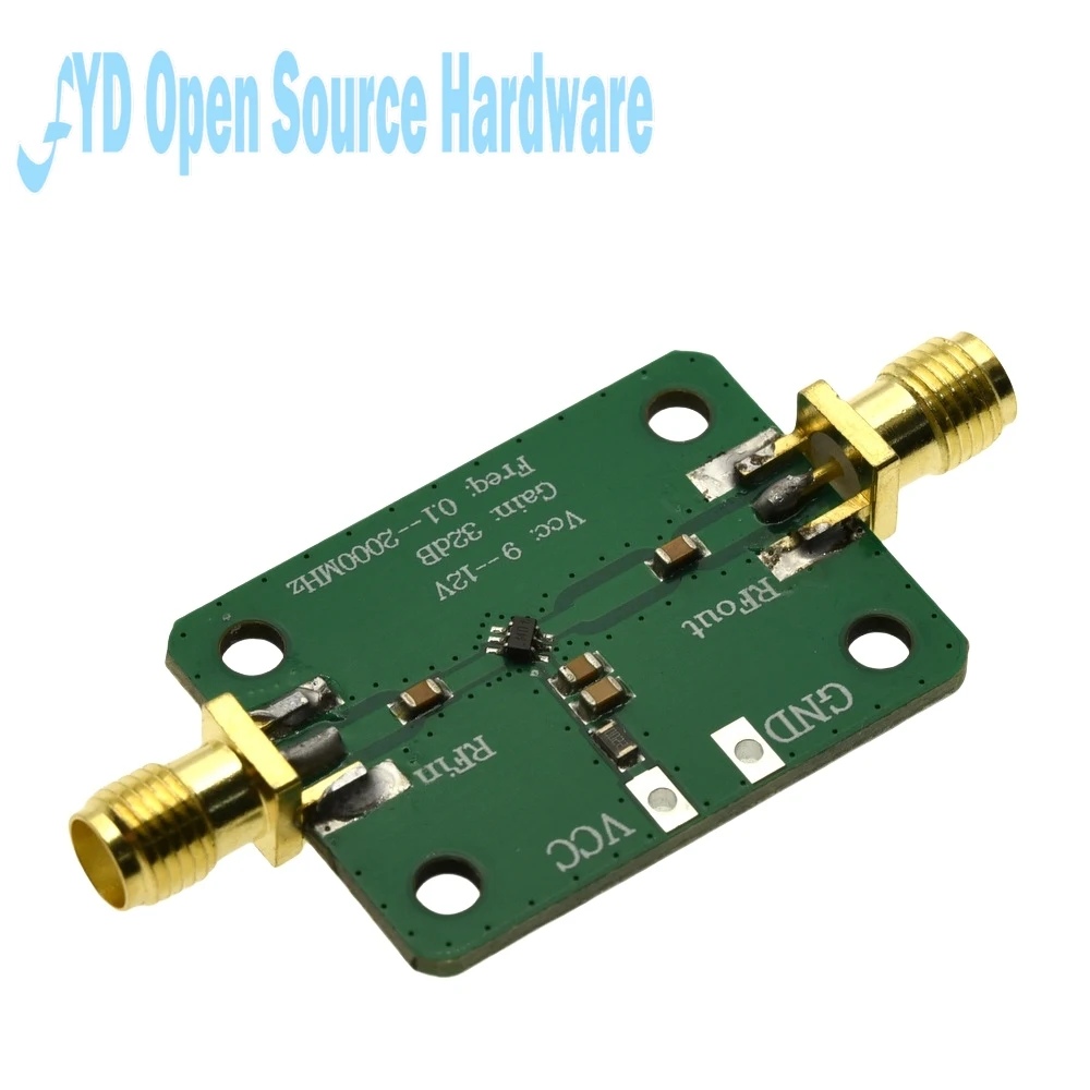 Amplificador de banda ancha RF de bajo ruido, potencia media LNA (Ganancia de 0,1-2000MHz 30dB) - imagen 3