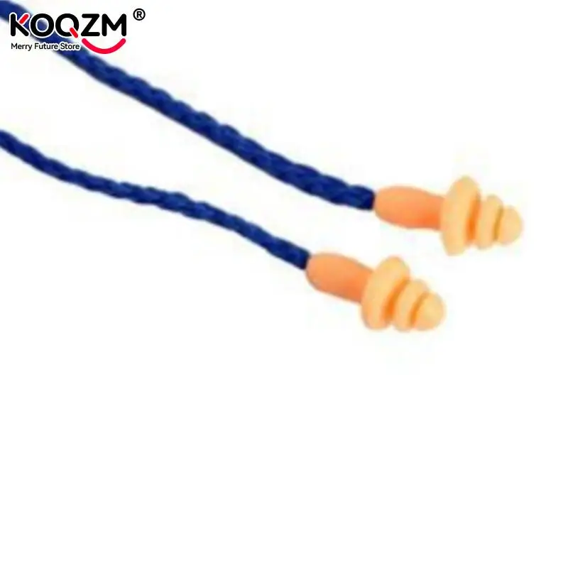 Tapones suaves impermeables para los oídos, protección auditiva reutilizable con cable de silicona, protección lavable para los oídos, defensa del ruido, 1 unidad - imagen 5