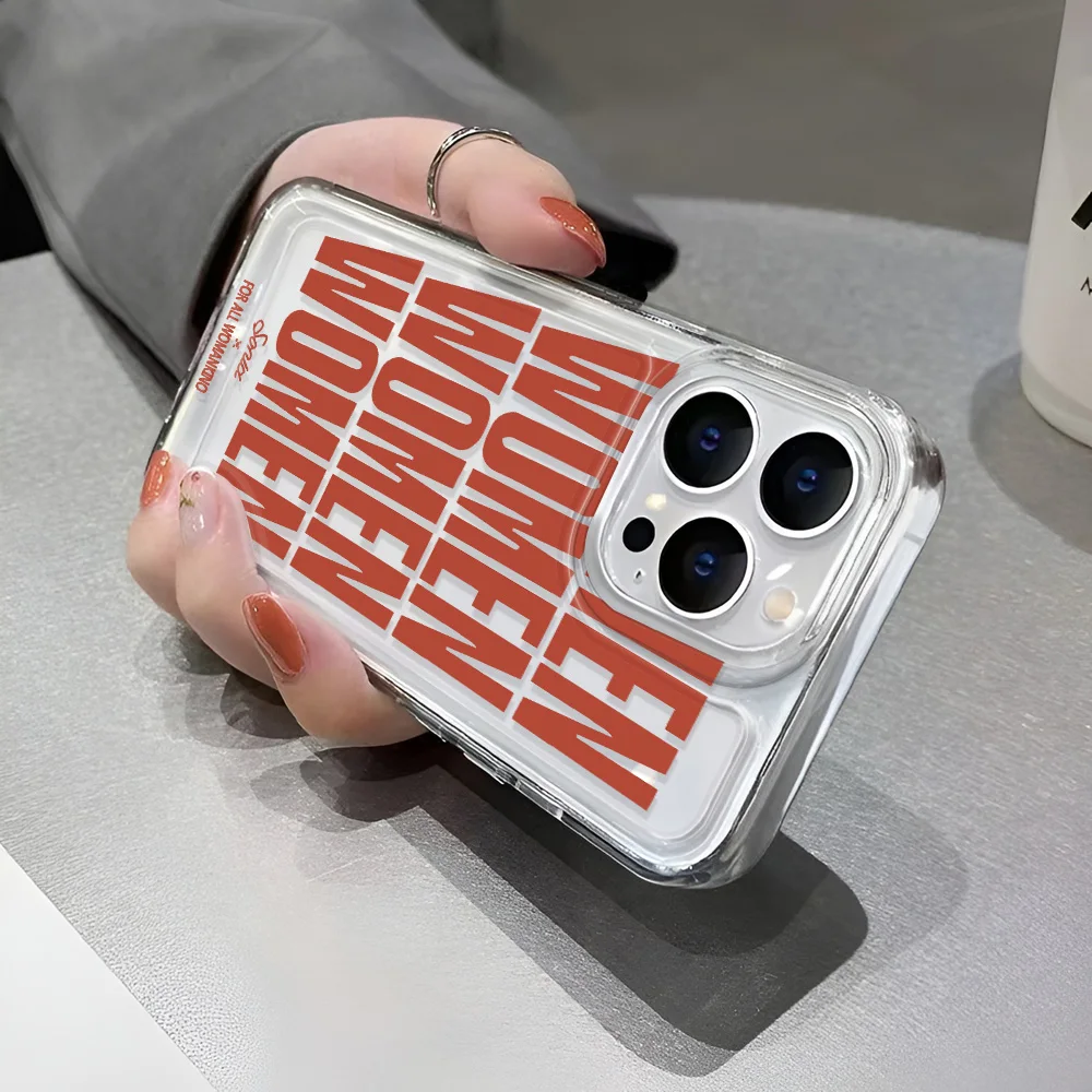 Funda transparente Simple de lujo para mujer para iPhone 16 15 14 11 13 12 Pro Max Mini XR 15 14 16 Plus cubierta a prueba de golpes para iPhone 13 - imagen 4