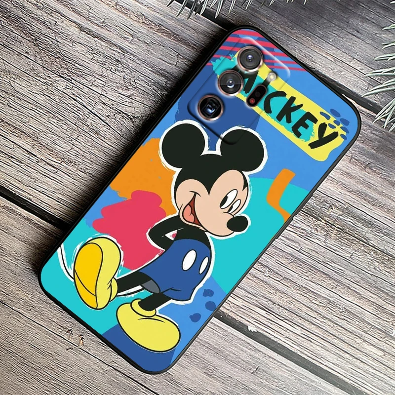 Disney-Funda negra de Mickey Mouse para Samsung Note 20, 10, Ultra Plus, A31, A14, A12, A70, A34, A25, A04, A05, A15, A24, 5G - imagen 4