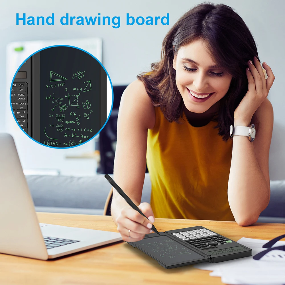 Calculadora Científica Solar con 401 funciones, tableta de escritura de 6 pulgadas, PK 991MS 991ES, ingeniería financiera, informática profesional - imagen 4