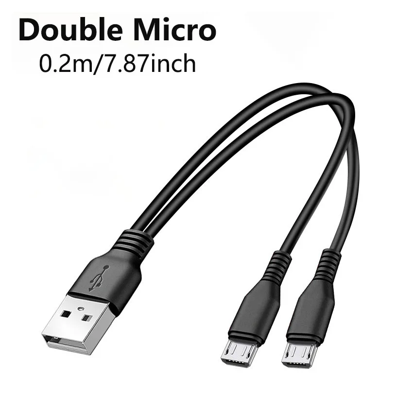Cable de carga rápida para teléfono móvil, Micro USB tipo C, 2 en 1, para Huaiwei, Samgsung, Xiaomi - imagen 3