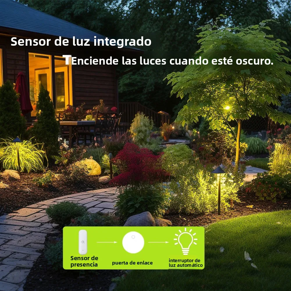 Haozee ZigBee-Detector de Sensor de movimiento Pir inteligente, Sensor de temperatura y humedad, seguridad antirrobo, funciona con asistente doméstico - imagen 4