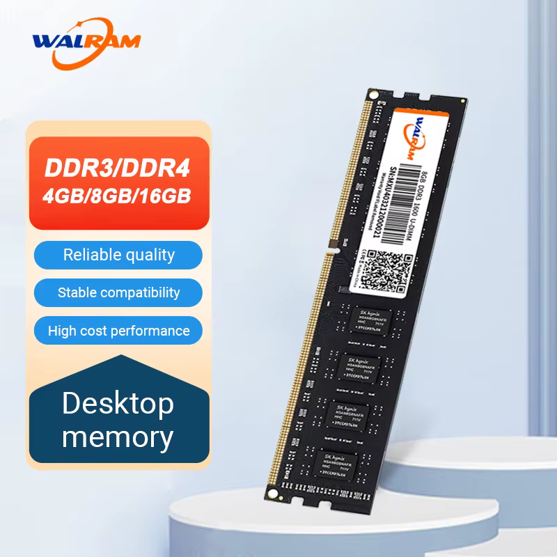 Walram Memoria Ram DDR3 1600MHz Ram DDR4 2666MHz 16GB 8GB 4GB DIMM Computadora de escritorio Memoria interna DDR 3 DDR 4 3200MHz para PC