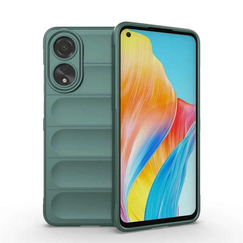 Funda de silicona para OPPO A78, cubierta a prueba de golpes, goma anticaída, Protector de teléfono, 4G - imagen 5