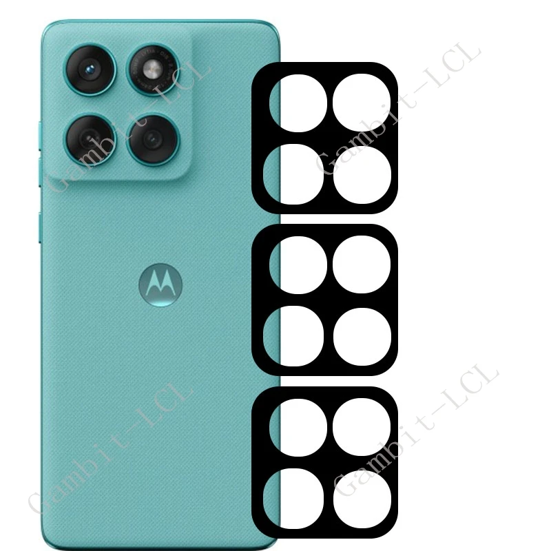 Lente de cámara 3D 9H HD para Motorola Edge 60 Fusion vidrio templado en Edge60Fusion 60Fusion 6,67 "película protectora de pantalla trasera