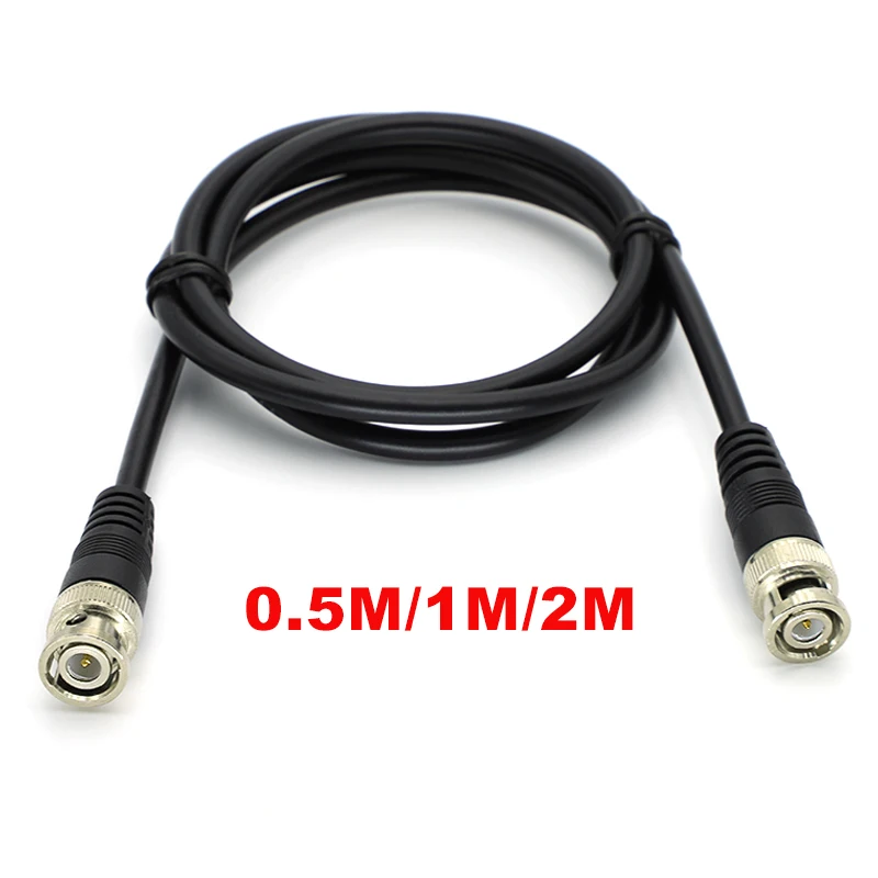 Cable adaptador BNC macho a macho para cámara CCTV, conector Q9, accesorios para cámara, 0,5 M/1M/2M