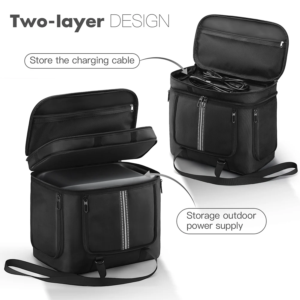 Estuche de transporte para Anker SOLIX C1000, bolsa portátil para central eléctrica, bolsa de almacenamiento de viaje con correa para el hombro y asa - imagen 5