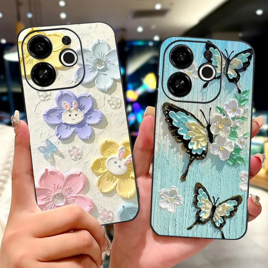Para Tecno Spark 30C 5G funda KL8H funda pintada de lujo Coque para Tecno Pop 9 KL4 funda de teléfono para Tecno Spark 30 5G KL8 Fundas suaves - imagen 3