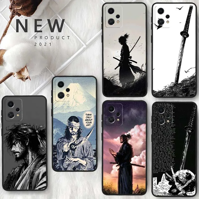 Funda Vagabond Samurai para OPPO Realme X7 GT2 GT C67 C55 C53 9 8 12 11 10 Neo Master Plus Pro funda de teléfono negra