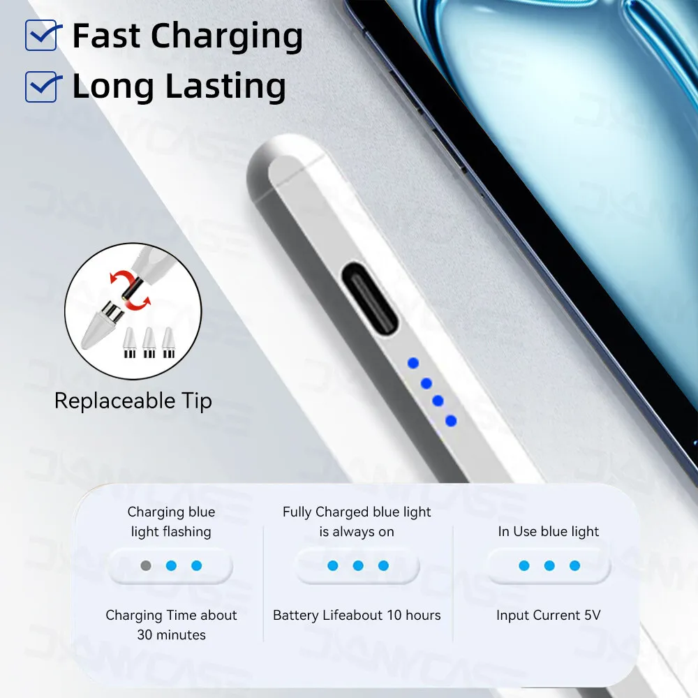 Para iPad lápiz lápiz óptico Universal para 2024 iPad Air M2 Pro 11/13 M4 para móvil Android Xiaomi SamsungTablet Accesorios - imagen 3