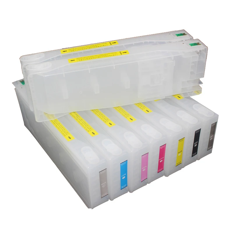 Cartucho de tinta recargable T636 T6361-T6369, T636A, T636B, con Chip y reiniciador, para Epson Stylus Pro 7710, 7900, 7908, 7910, 9908, 9910 - imagen 2