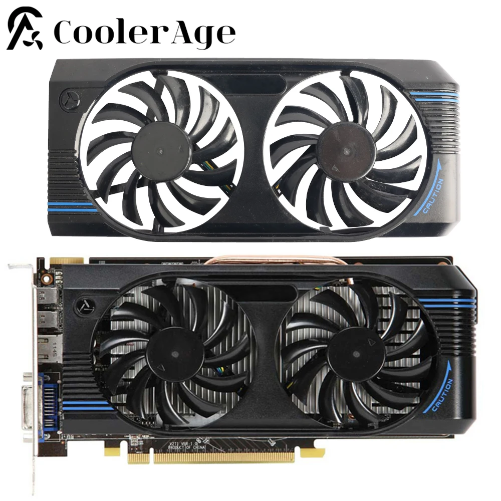 Ventilador de tarjeta de vídeo para N460 N560GTX V5 R7770-2PMD N460GTX + M2D 75MM PLD08010S12HH ventilador de repuesto para tarjeta gráfica - imagen 2
