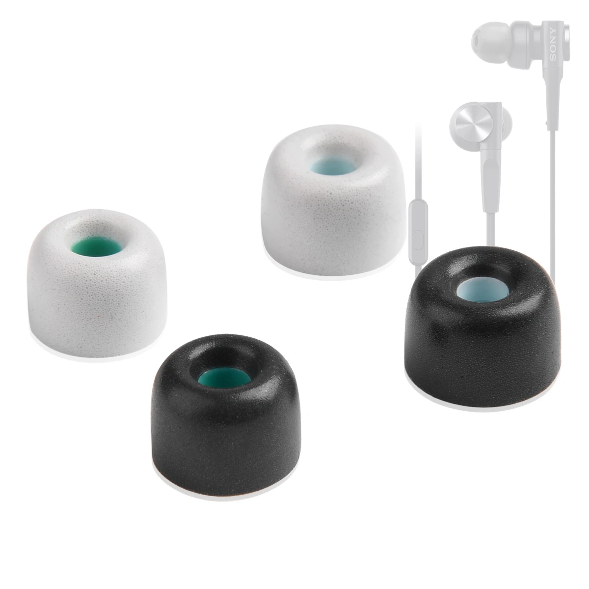 Puntas de espuma viscoelástica para auriculares, 4 piezas, para Sony MDR-XB55AP, XB75AP, EX650AP, WI-XB400, Linkbuds S, C500, Freedom2