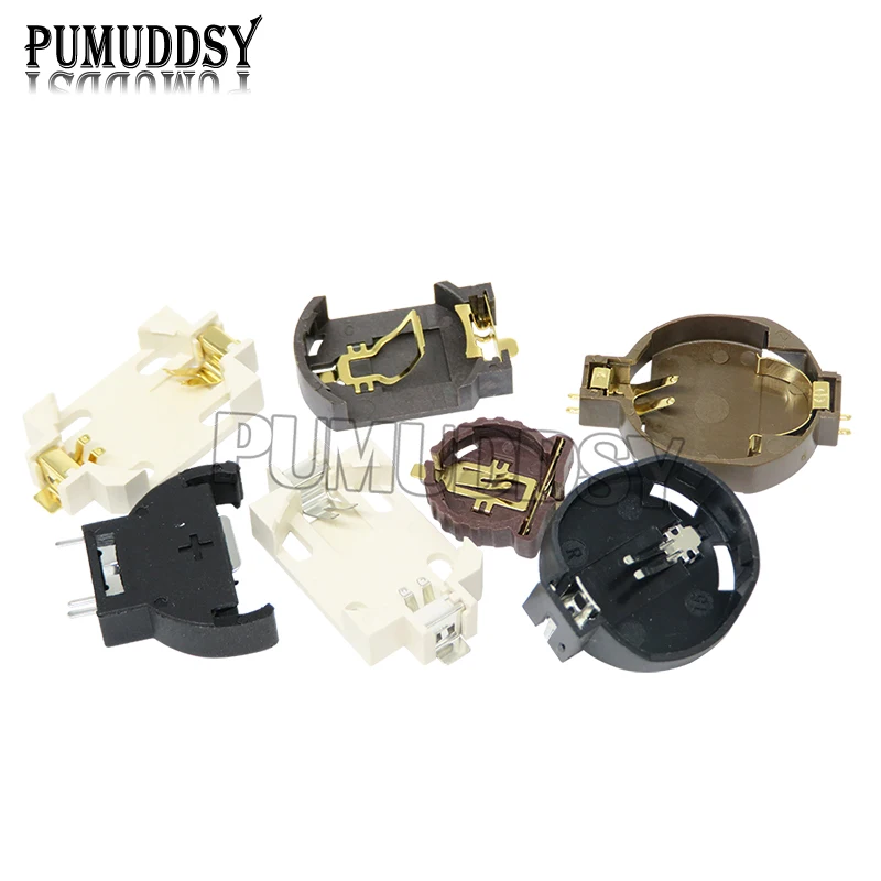 5 unids/lote BS-2 BS-6 BS-8 BS-10 3V CR2025 CR2032 CR1220 botón soporte para batería caja de almacenamiento de batería 2025 2032 batería