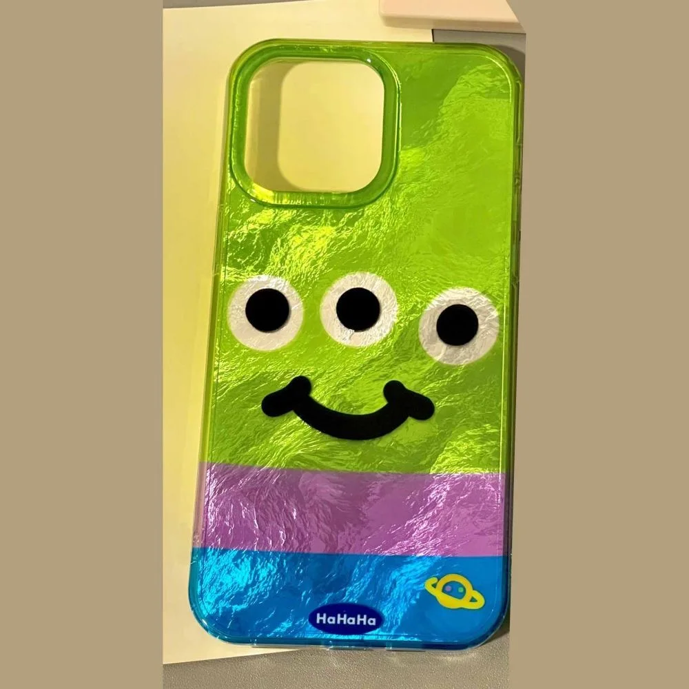 Funda de teléfono Disneys Toy Story Hot Aliens para Samsung Galaxy S24 S23 Ultra Plus 5G S21 FE, funda dura con textura de plumas - imagen 3