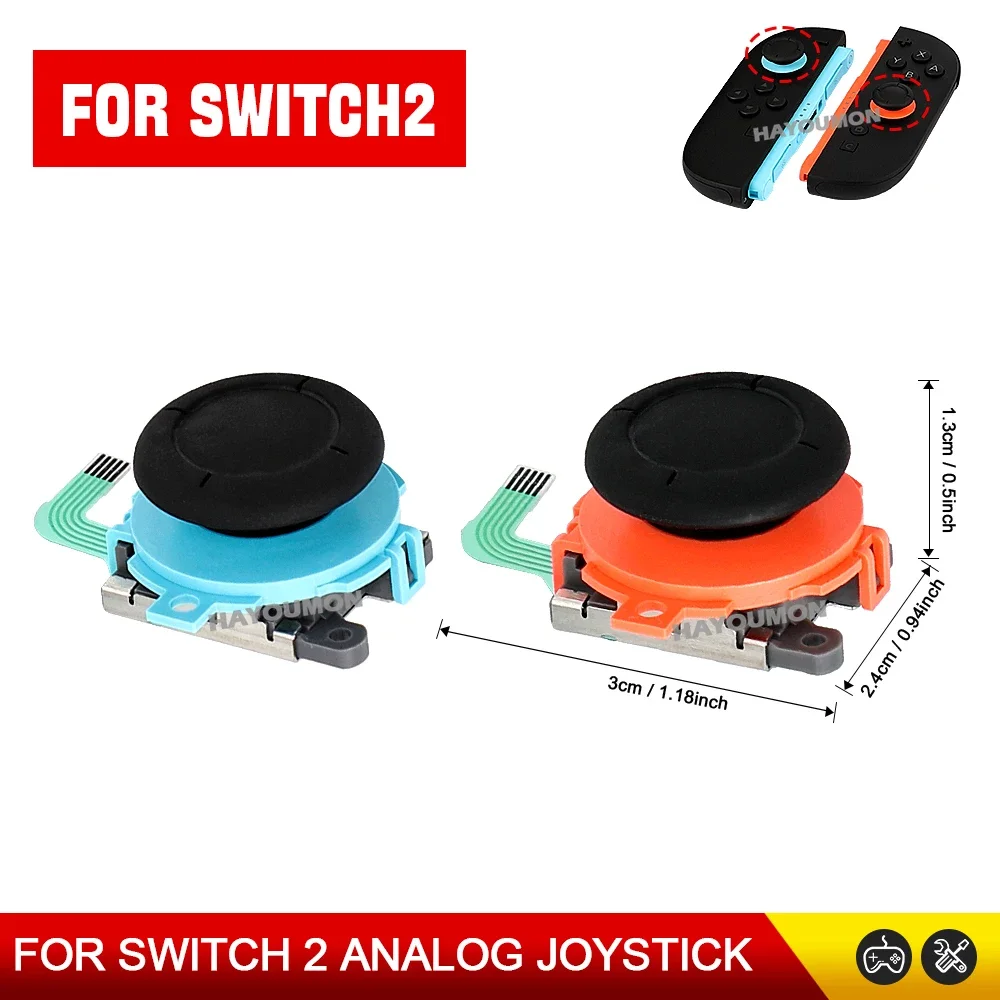Joystick analógico 3D Original, repuesto de palanca de pulgar para consola de juegos NS2 Switch 2, accesorios de controlador Joycons - imagen 4