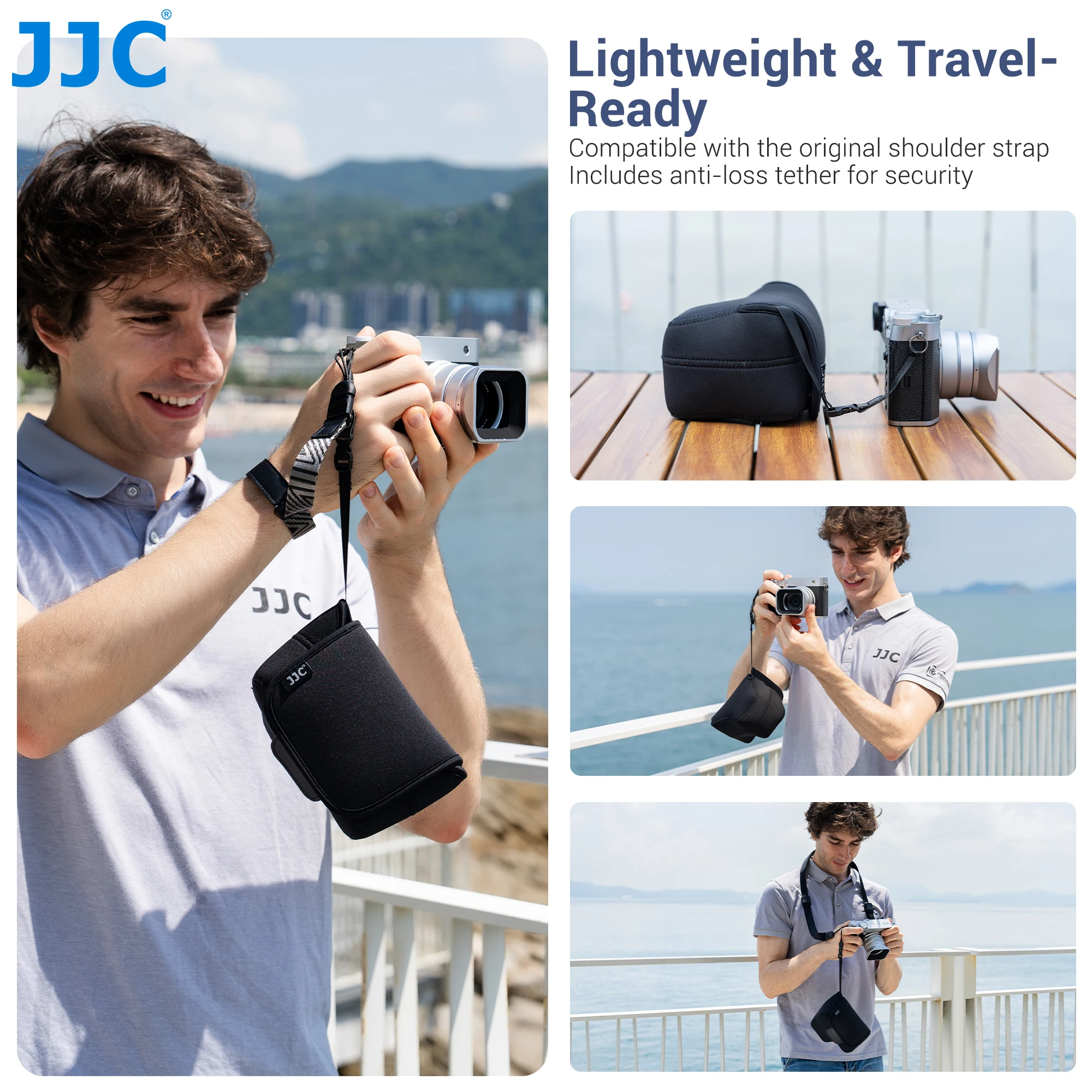 Cámara de neopreno ultraligera JJC Compatible con Fujifilm GFX100RF bolsa de cámara compacta para accesorios de cámara Fuji - imagen 4