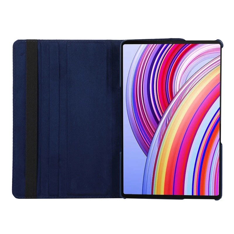 Para Redmi Pad Pro 12,1 2024 funda con soporte giratorio de 360 grados funda para Xiaomi Poco Pad 12,1 pulgadas fundas de cuero PU para tableta - imagen 4