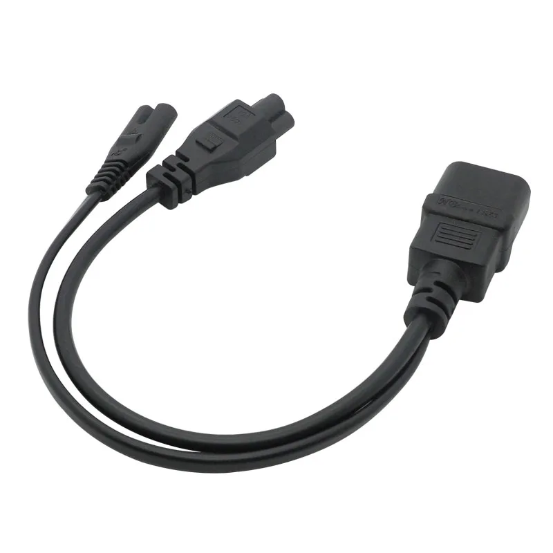 Cable Divisor C14 Macho a C7 y C5 Hembra – Adaptador de Alimentación - imagen 3