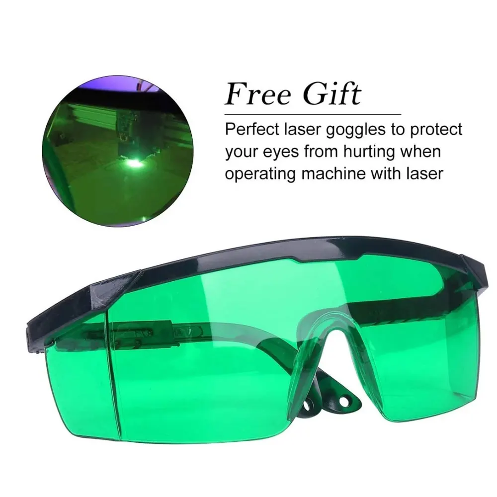 Máquina de grabado CNC 6550 de 2 ejes, área de trabajo, 65x50cm, Control TTL PMW, grabador láser de 20w, máquina cortadora de madera acrílica de cuero DIY - imagen 4