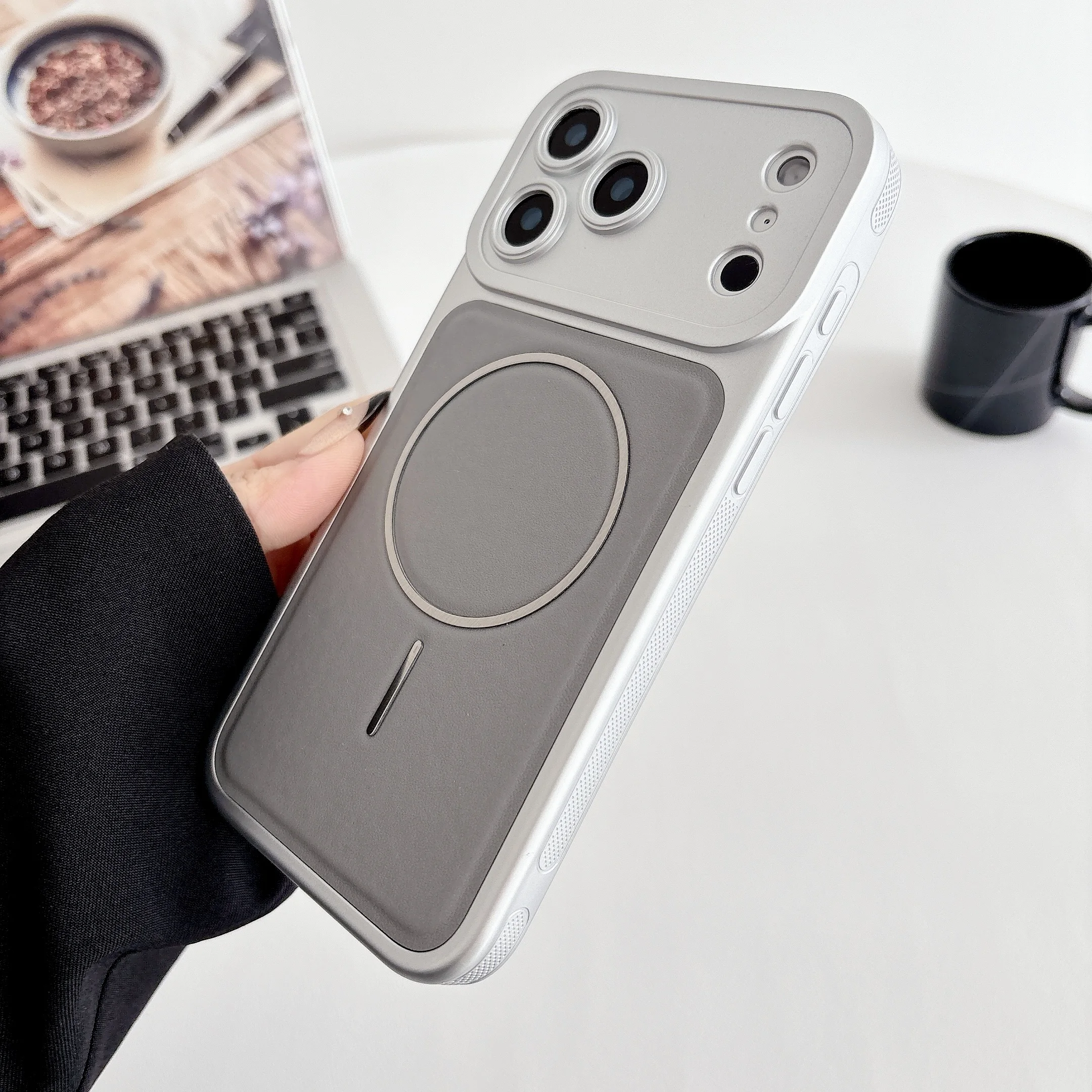 Funda transformada en la serie 17 para iPhone 17 16 15 14 13 Pro Max, funda Mag-safe magnética de cuero PU, carcasa completa para cámara - imagen 4