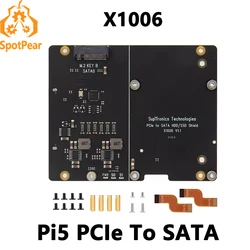 Adaptador PCIe para Raspberry Pi 5 con doble SATA y M.2 2280