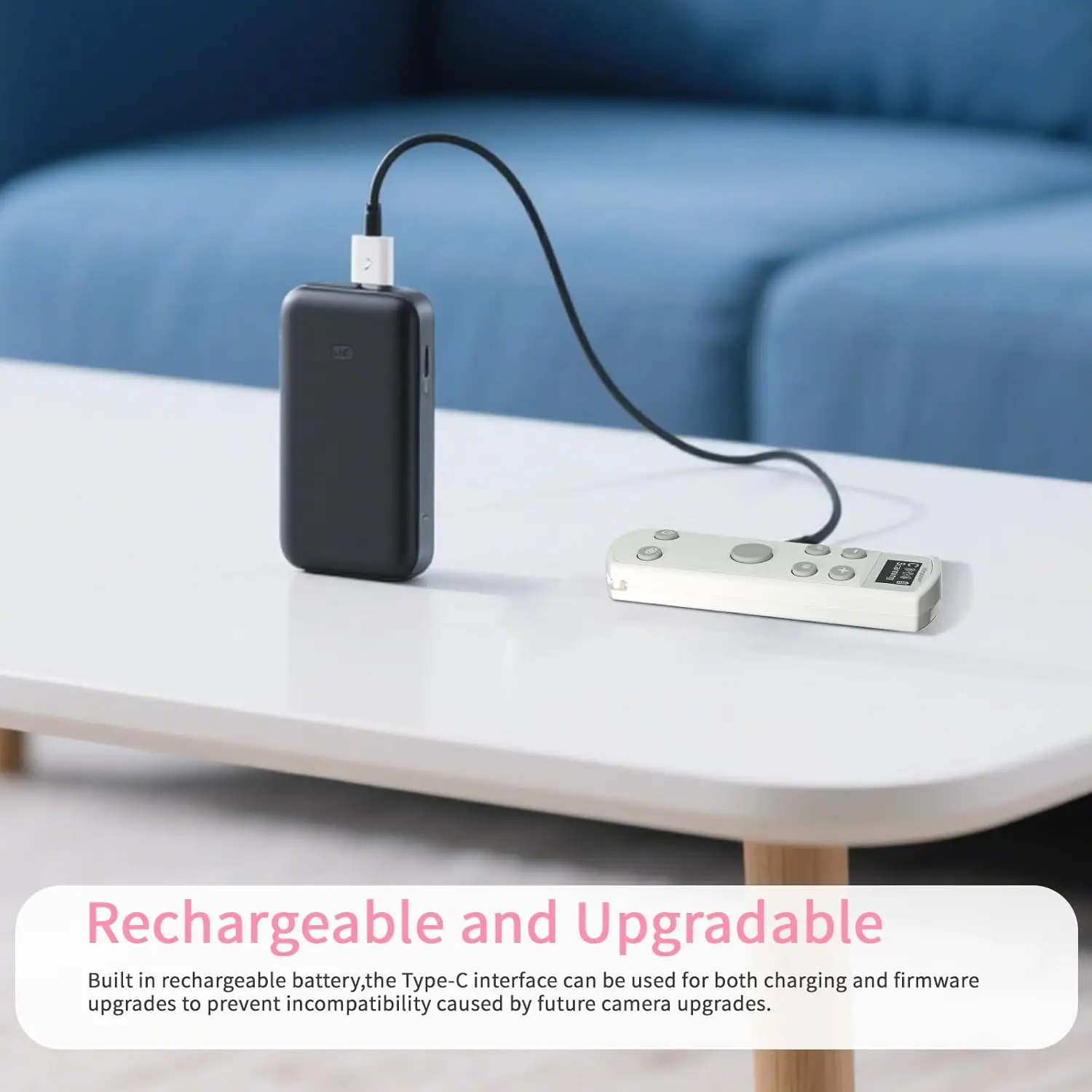 Hanpusen BR-3C Control remoto inalámbrico multifunción recargable para Canon R RP R5 R8 R50 R100 M50 M200 M6II 6DII G7X3 G5X2 - imagen 3