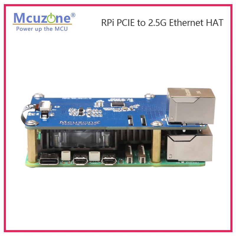 MP2.5G Raspberry Pi 5 PCIE a 2,5G Ethernet HAT,RTL8125,RPi OS sin controladores - imagen 5