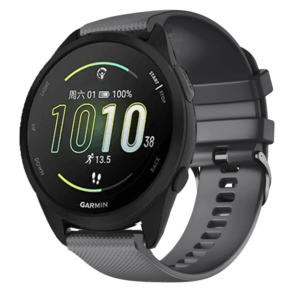 Correas de reloj inteligente de 20mm para Garmin Forerunner 165 245 645 55 Venu 2 Plus SQ 2 Vivoactive 3 HR correa de pulsera deportiva de silicona - imagen 3