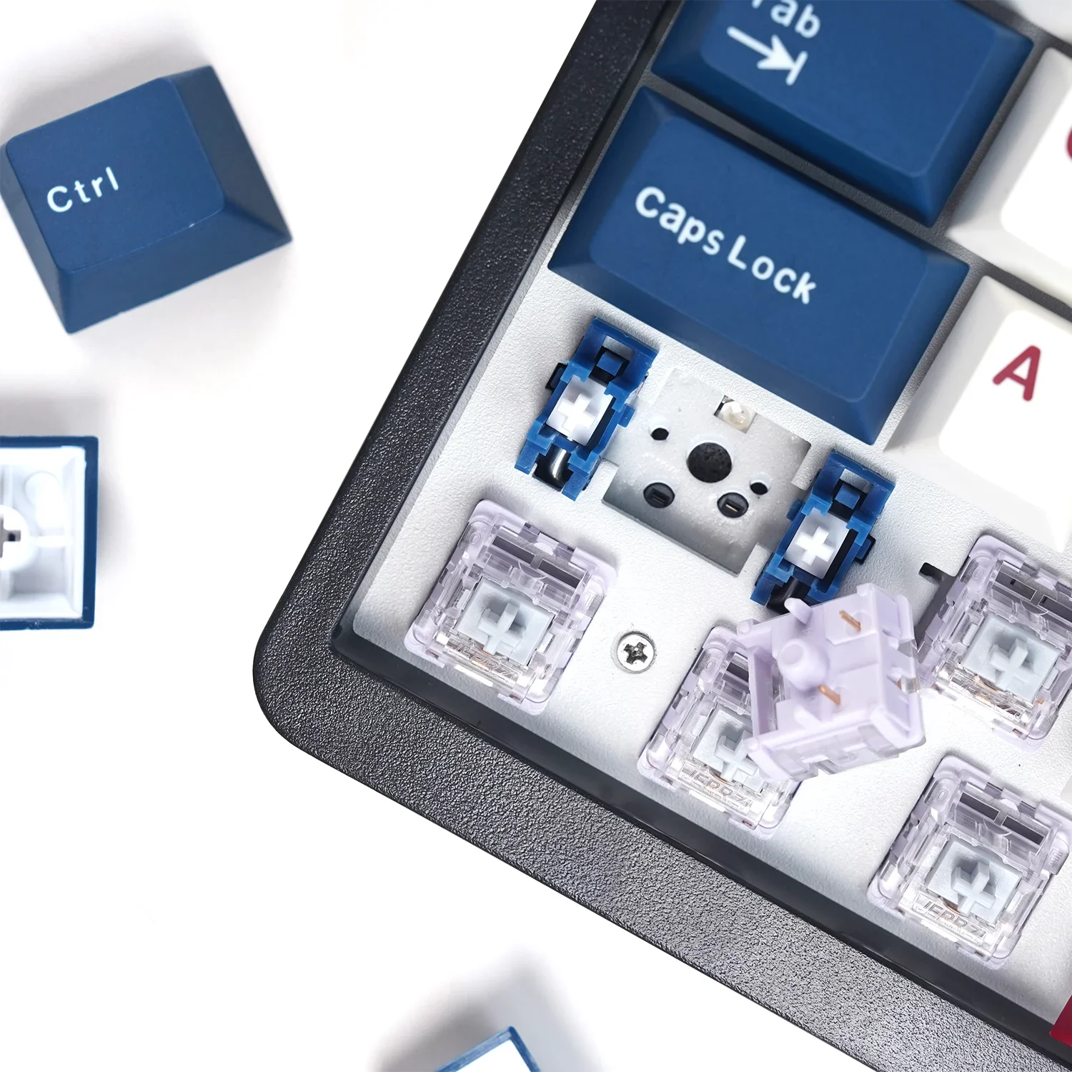 Mathew Tech KC98 Pro Teclado mecánico de tres modos Diseño 98% RGB Pantalla inteligente intercambiable en caliente inalámbrica y soporte de software de perilla - imagen 3